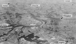 Princeton is totally surrounded by farmland in this historic aerial photo. (Click to expand, photo credit: )